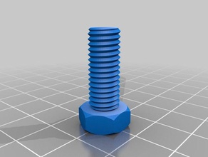 my customized nut job bolt washer threaded rod factory parts 3d print model - Mito3D