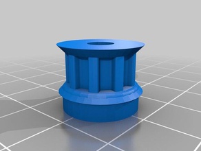 mijn maat parametrische katrol veel tand-profielen 3d de printer delen 3d print model - Mito3D