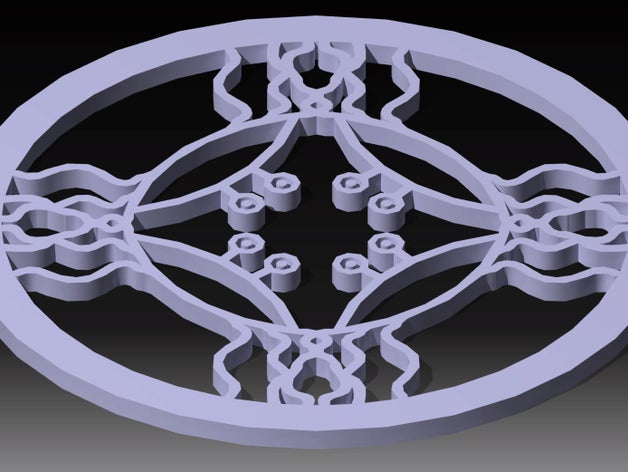 flying spaghetti monster quad coaster arredamento bevanda a proposito fsm 3D print model - Mito3D