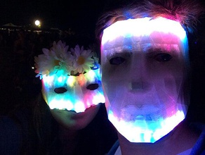 led low poly masquerade maschera il costume adafruit cosplay halloween 3d print model - Mito3D