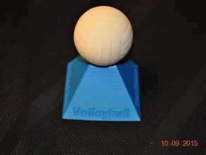 volley ball trophy de sport buitenshuis volleybal 3d print model - Mito3D