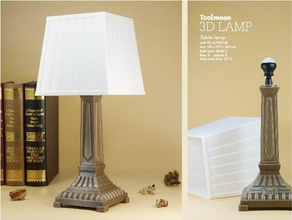 tafel lamp decor decoratie cadeau thuis het licht verlichting tbulb toolmoon 3d-lamp 3d print model - Mito3D