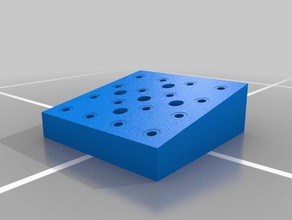 10 degree mounting plate parts angle optics mount 3d print model - Mito3D