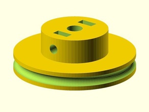 parametrische band katrol robotica pully customizer rubber 3d print model - Mito3D