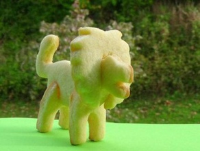 3d cookie cutter van de leeuw dieren 3d print model - Mito3D