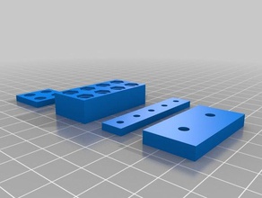paramétrico de placas montaje en los agujeros la hora del recreo partes 3d print model - Mito3D