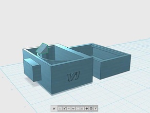 basic locking mechanism -concept- tool holders boxes cube door latch 3d print model - Mito3D