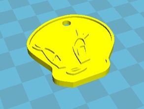piolin keychains bird tweety 3d print model - Mito3D
