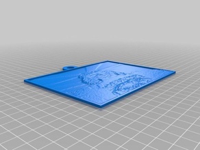 mon personnalisés lithopane 2d l'art 3d print model - Mito3D