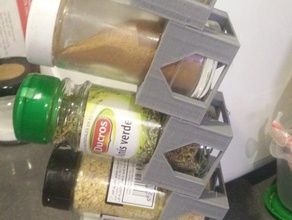 modulaire spice rack porte cuisine à manger étagère épices 3d print model - Mito3D
