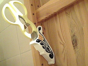 scissors holder ikea ivar shelves tool holders boxes flower 3d print model - Mito3D