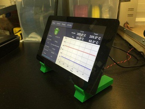 raspberry pi écran tactile stand de l'électronique 2 3d print model - Mito3D
