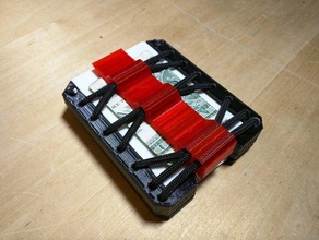 recon portafoglio ver 20 stampe senza supporto moda Stampato in 3d caso la carta di credito titolare della 3d print model - Mito3D