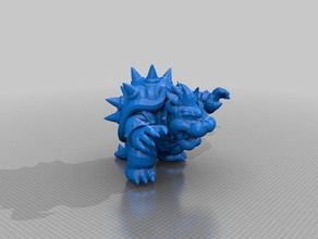 bowser de super mario 3d world wii juegos juego video 3d print model - Mito3D