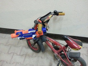 nerf gun bike mount toys games nerfgun blaster weapon 3d print model - Mito3D