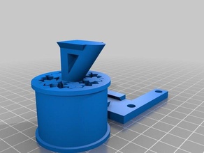 my customized customize filament spool bearing arm afinia up 3d printer parts 3d print model - Mito3D