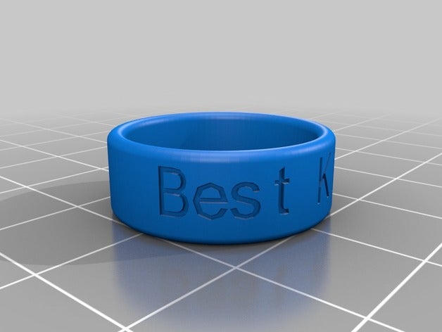 my customized ring round edge rings 3D print model - Mito3D