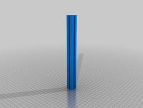 my customized t-slot profile based 20 mm extrusion diy 3d print model - Mito3D