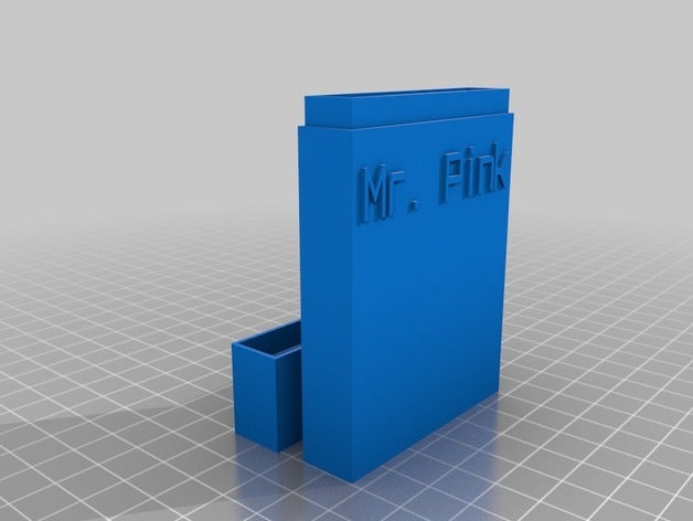 mi tarjeta personalizada de caso personalizador del señor rosa oficina 3D print model - Mito3D