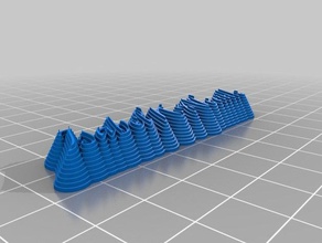 özel piramit adım heykeller 3d print model - Mito3D