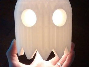 pacman espírito lanterna decoração o dia das bruxas lâmpada 3d print model - Mito3D