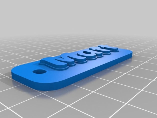 il mio personalizzato multiline tag portachiavi organizzazione 3D print model - Mito3D