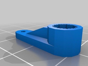 mijn maat parametrische servo armen 3f 2f robotica 3d print model - Mito3D