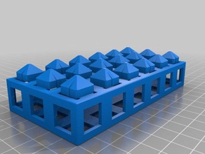 6x3 rok bloque de la ingeniería personalizado 3d print model - Mito3D
