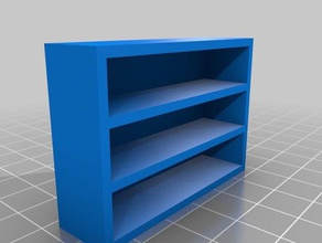parametric shelf furniture model bookshelf craftml toy 3d print model - Mito3D