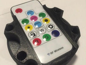 neopixel led rf remote control steering wheel mount automotive 3d print model - Mito3D