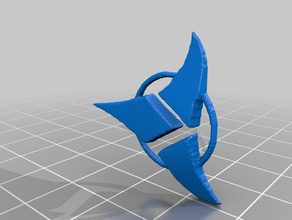rapide klingon trèfle relief des signes logos 3d print model - Mito3D