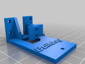 bulldog lite kossel mini holder ptfe clamp 3d printer extruders 3d print model - Mito3D