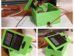 ampèremeter voltmeter geval van usb-apparaten elektronica amp batterij box opladen de dekking huidige instrumenten in italië litalian ontwerp maatregelen 3d print model - Mito3D