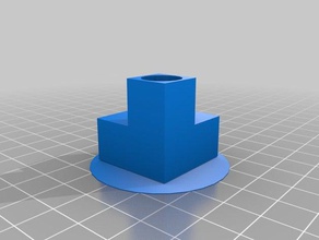 my customized one cubic foot biocube corner connector biology 3d print model - Mito3D