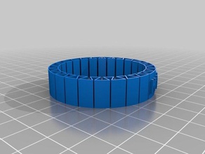 mafalda germano flexible name bracelet bracelets customized 3d print model - Mito3D