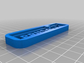 text plate prusa i3 signs logos customized 3d print model - Mito3D