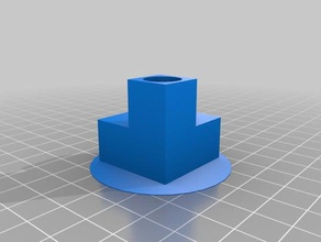my customized one cubic foot biocube corner connector biology 3d print model - Mito3D