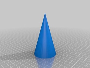mijn maat holle kegel math kunst 3d print model - Mito3D