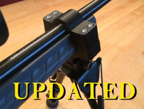 atualizado acessório banda ruger&reg 1022 partes 22lr bipé de montagem rifle 3d print model - Mito3D