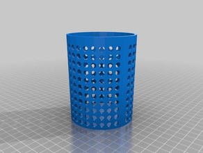 my customized parametric ported plant pot 80 100 only outdoor garden 3d print model - Mito3D