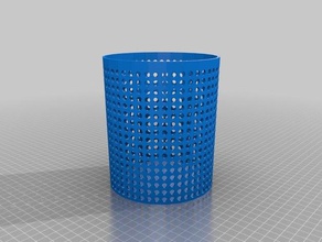 my customized parametric ported plant pot 130 150 only outdoor garden 3d print model - Mito3D