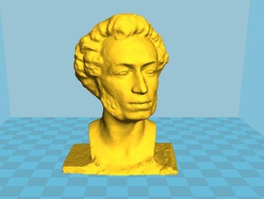 buste de pouchkine sculptures 3d print model - Mito3D