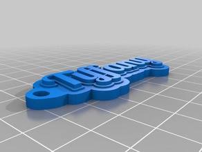 tiffany keychain organization customized 3d print model - Mito3D