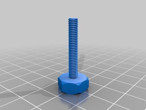 mi personalizados tuerca trabajo tornillo arandela roscada varilla de fábrica partes 3d print model - Mito3D