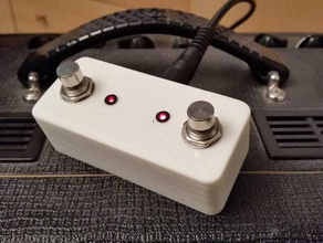 miniatura de amplificador guitarra pedal la música 3d print model - Mito3D