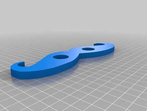 mustache magnet household fridge 3d print model - Mito3D