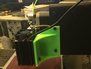 laser mount printrbot simple metal 3d printer accessories engraver 3d print model - Mito3D