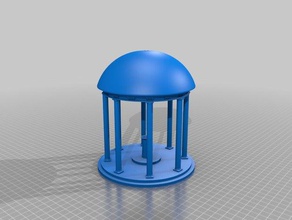 unc old well 3d printing north carolina tar heels 3d print model - Mito3D