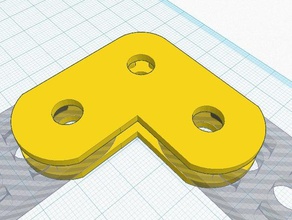 thinkfun - simple esquina conector transversal de la construcción los juguetes kolamachina thinkfunchallenge 3d print model - Mito3D
