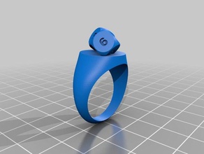 gamblers ring rings 3d print model - Mito3D